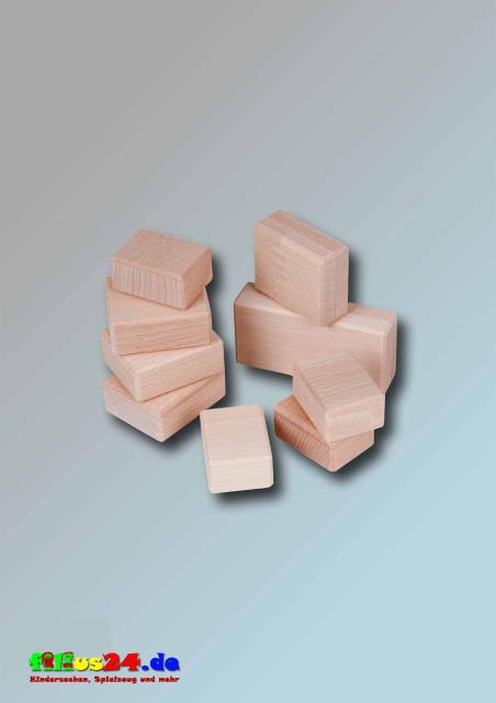 Bauklötze Holzbausteine Spielsteine Holzklötze Set 9 Stück natur Buche Holzstein