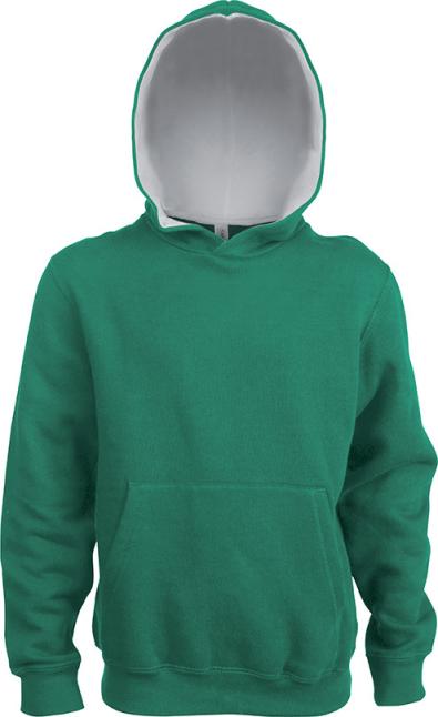 Kariban Kinder Kapuzenshirt Bicolor in 14 Farben Hoody für Kids bis 14 Jahren